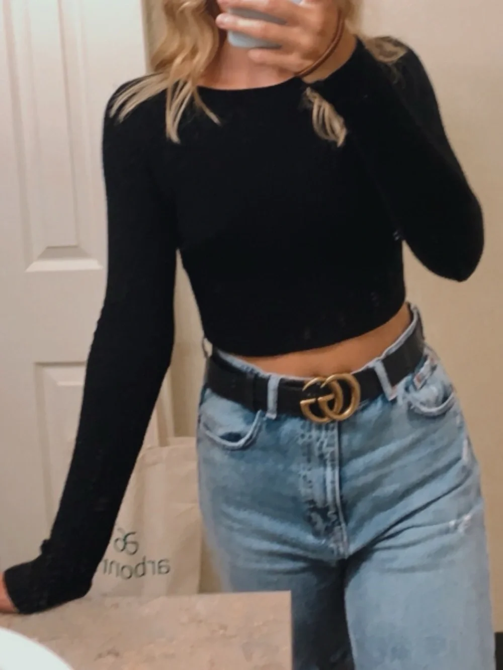 Urban Outfitters Black Knit Sweater Top